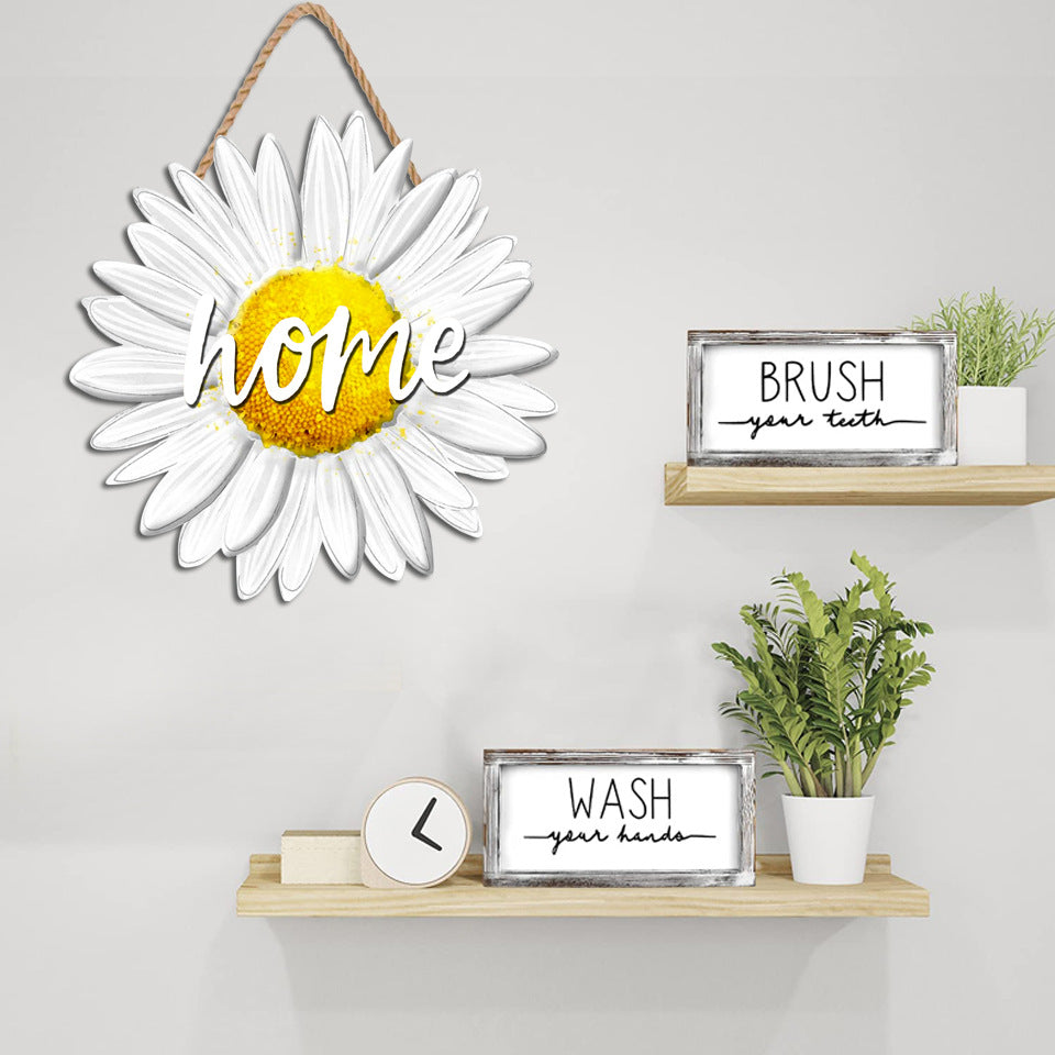 Small Household Daisies Hanging On The Door