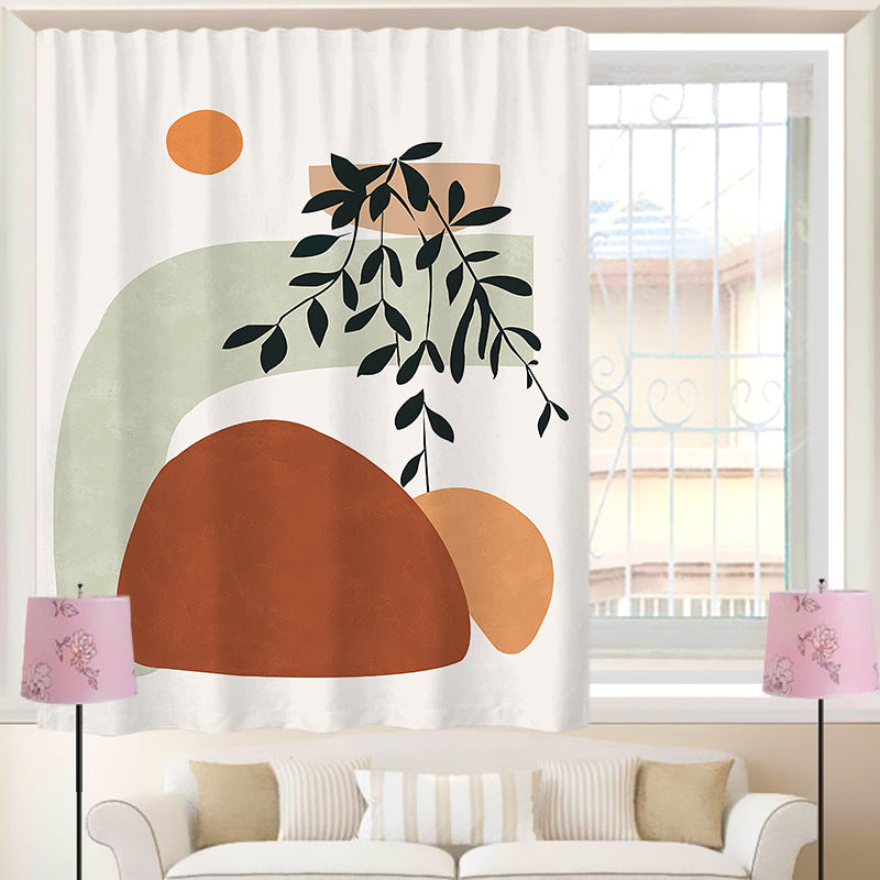 Household Nordic Minimalist Velcro Curtains