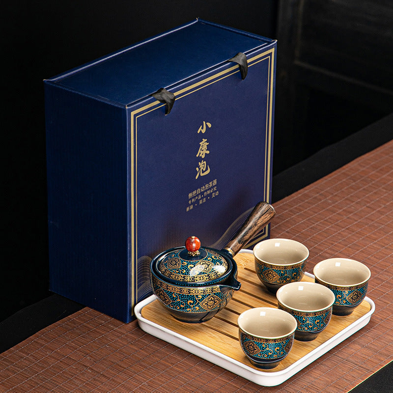 Dongni Simple 360 Degree Rotation Xiaoyao Teapot Tea Set