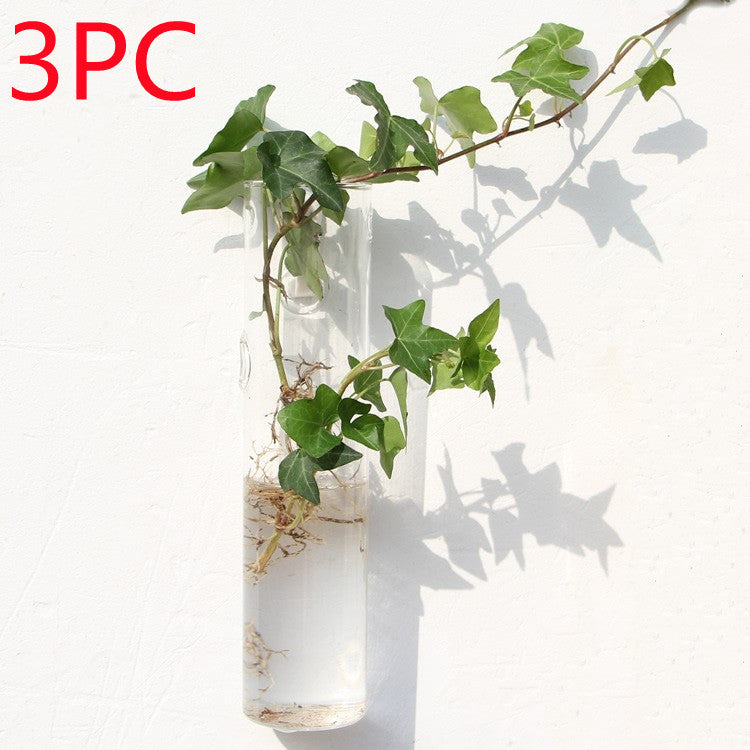 Fashion Wall Hanging Glass Flower Vase Terrarium Wall Fish Tank