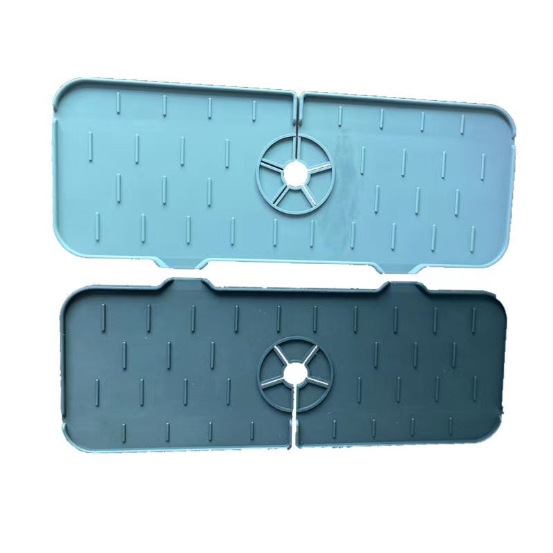Kitchen Silicone Faucet Absorbent Mat Sink Splash Guard Faucet