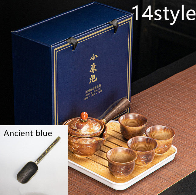 Dongni Simple 360 Degree Rotation Xiaoyao Teapot Tea Set
