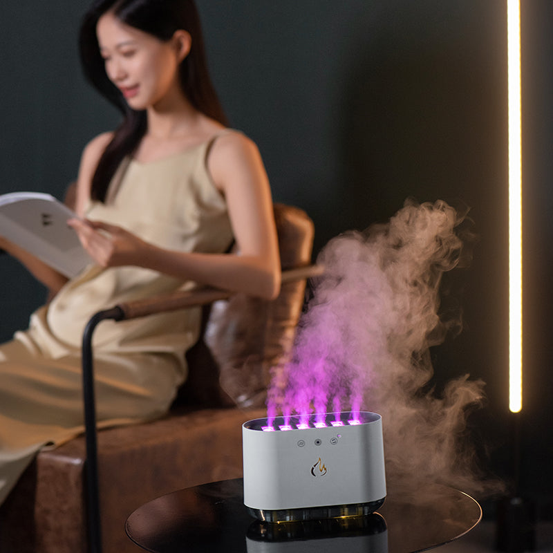 Dynamic Flame Humidifier USB Portable H20 Smart Ultrasonic Voice-Control