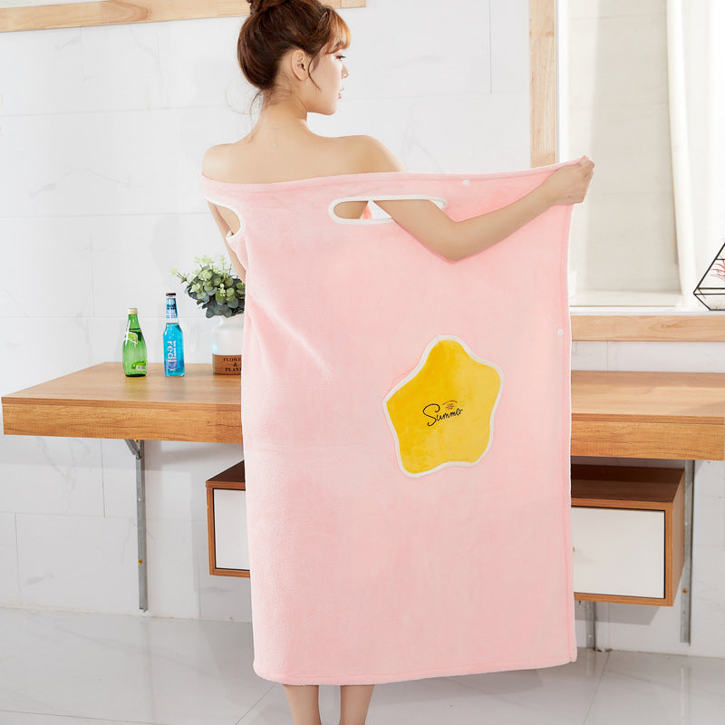 Cartoon Coral Fleece Cross-border Bath Towel Set Beauty Salon Adult