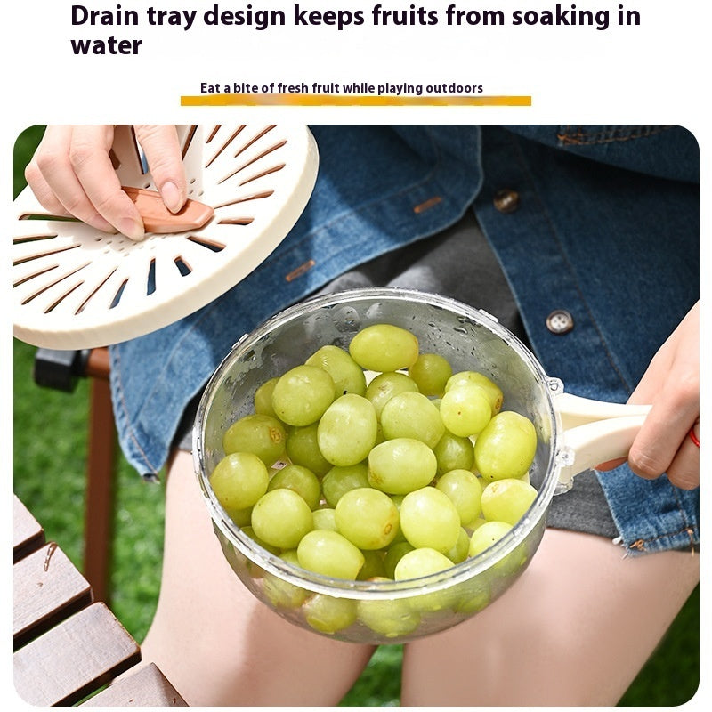 Draining Basket With Lid Kitchen Fruit Washing Kitchen Gadgets