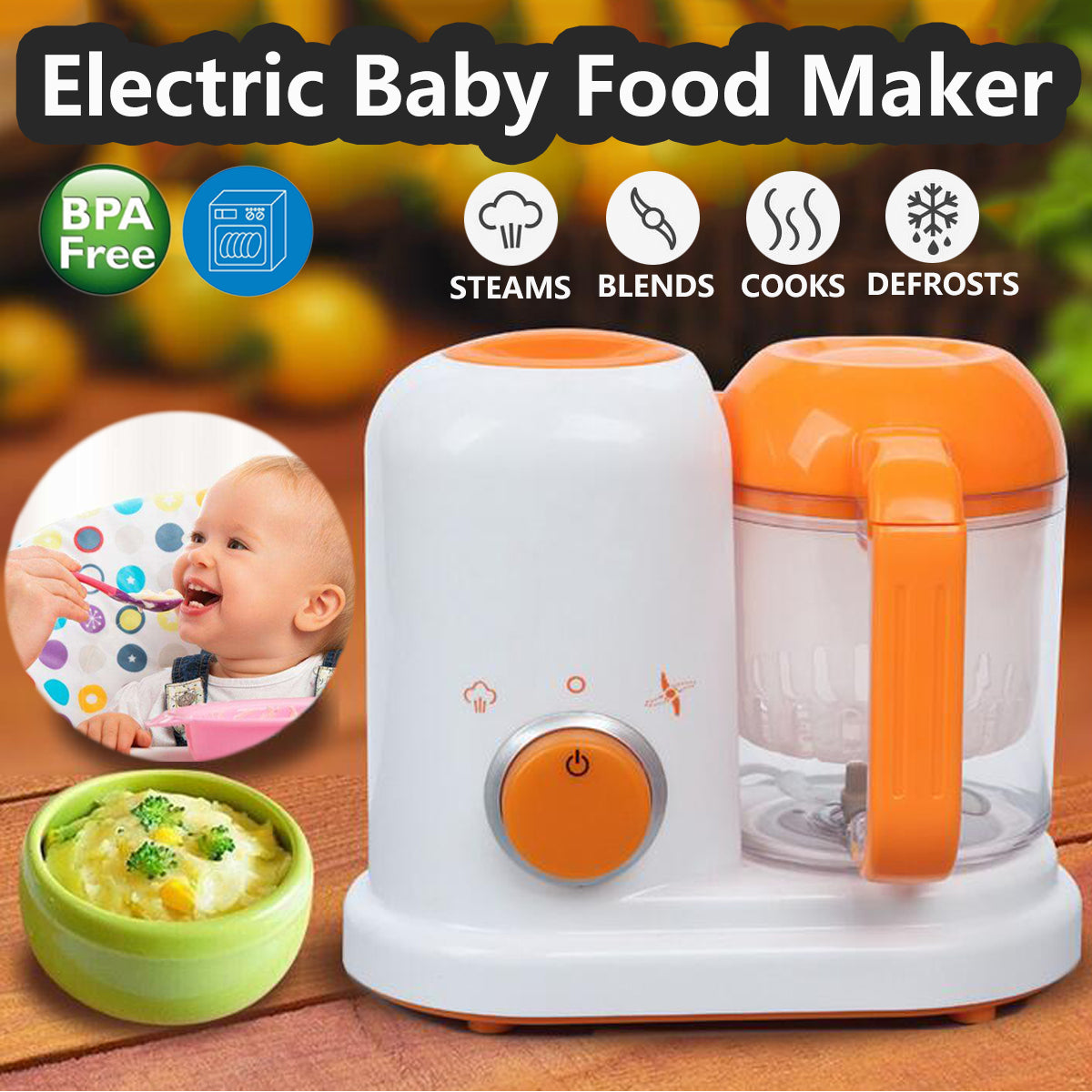 Multi-function Baby Food Processor Smart Infant Milk Blenders