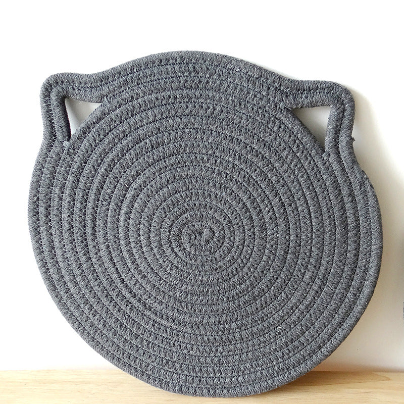 Hanging table mat with cat ears Kitchen accessories