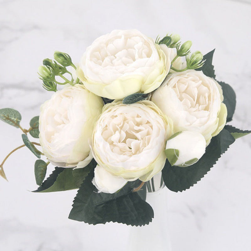 Artificial Feili Persian Peony Rose Bouquet