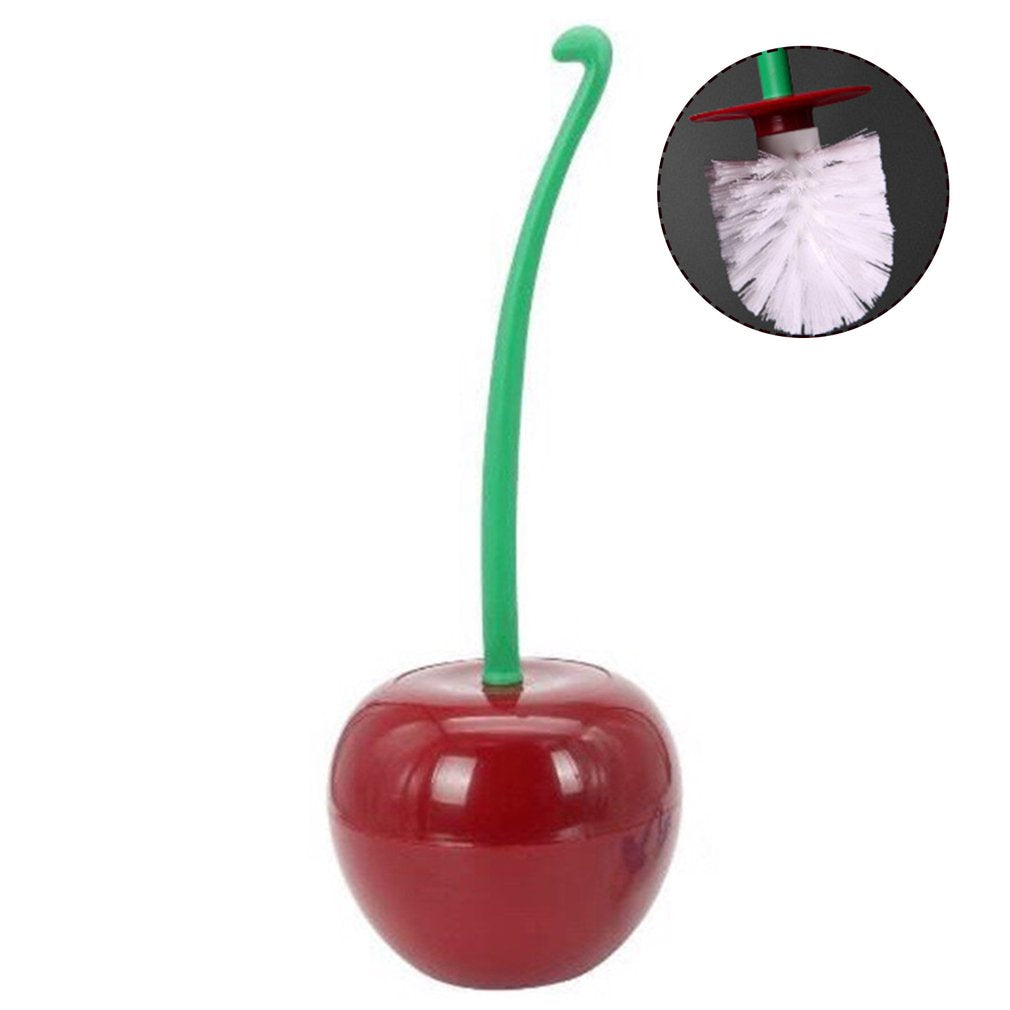 Long Handle Soft Hair Household Toilet Brush Cherry Toilet Brush