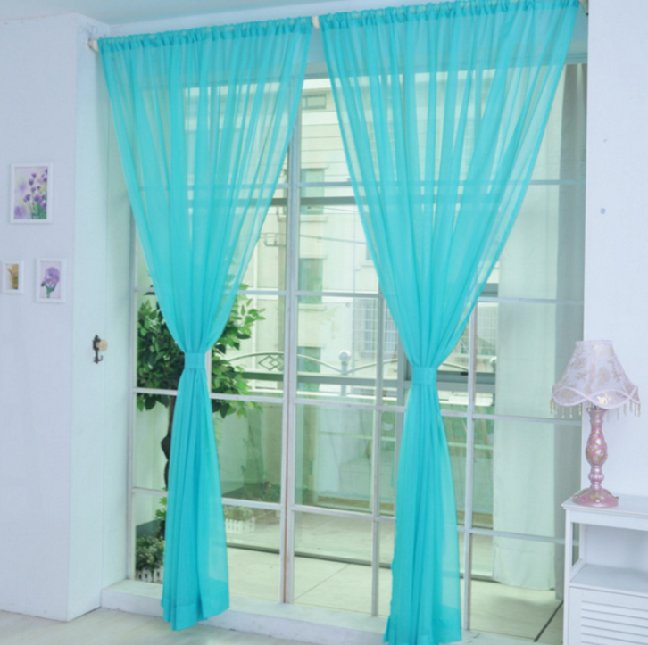 Curtains Solid Tulle Modern Curtains For Living Room