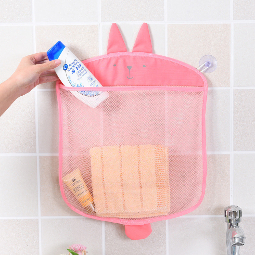 Cartoon Mesh Hanging Bag For Children's Bathroom