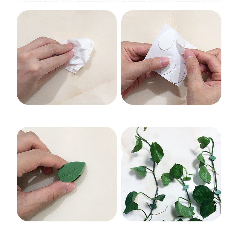 Self-Adhesive Plant Fixture Clip Green Dill Fixator Garden Decor