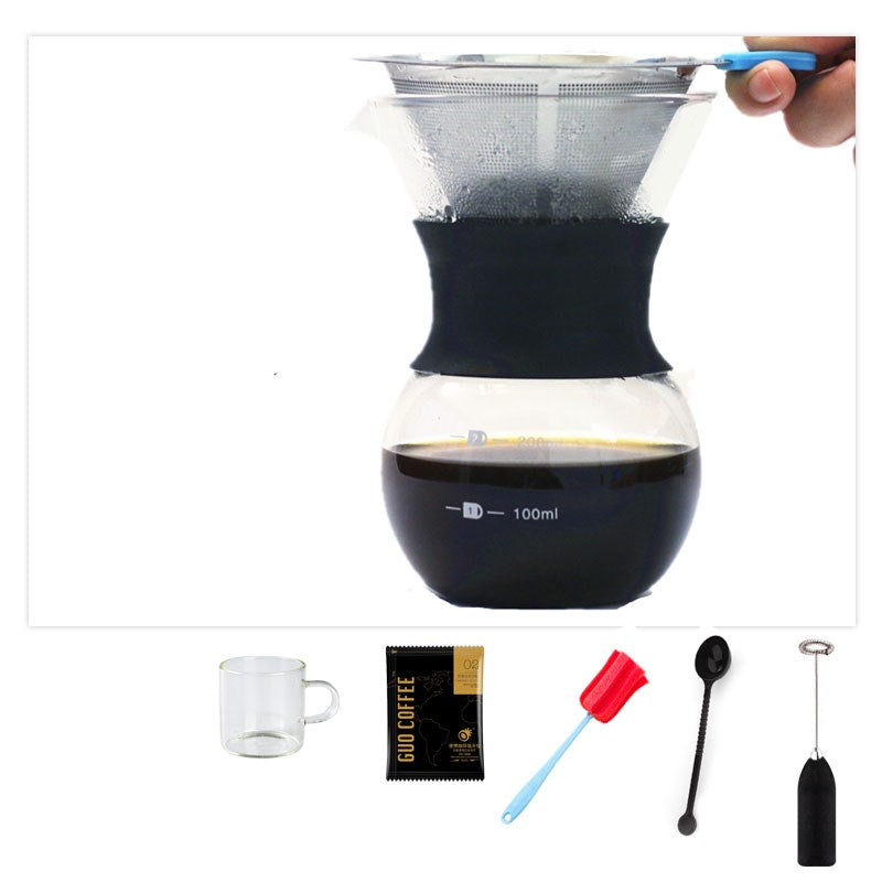 Large Capacity Coffeeware Hand-made Coffee Pots with Stainless Steel Filter