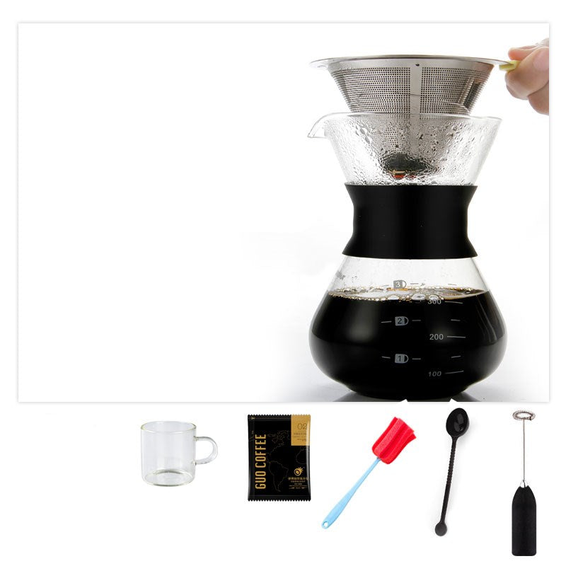 Large Capacity Coffeeware Hand-made Coffee Pots with Stainless Steel Filter