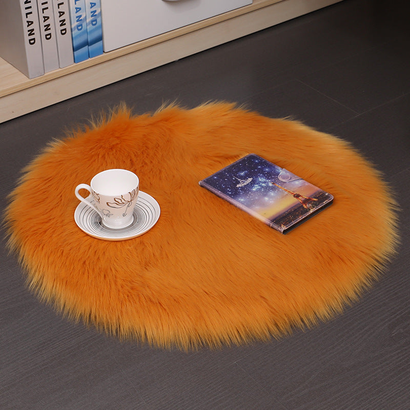 Hair Plush Carpet Floor Mats Household Floor Mats Wool Round Bedroom Carpets
