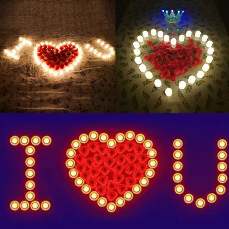 Electronic Candles Flickering LED Tea Light Battery Operate Bedside