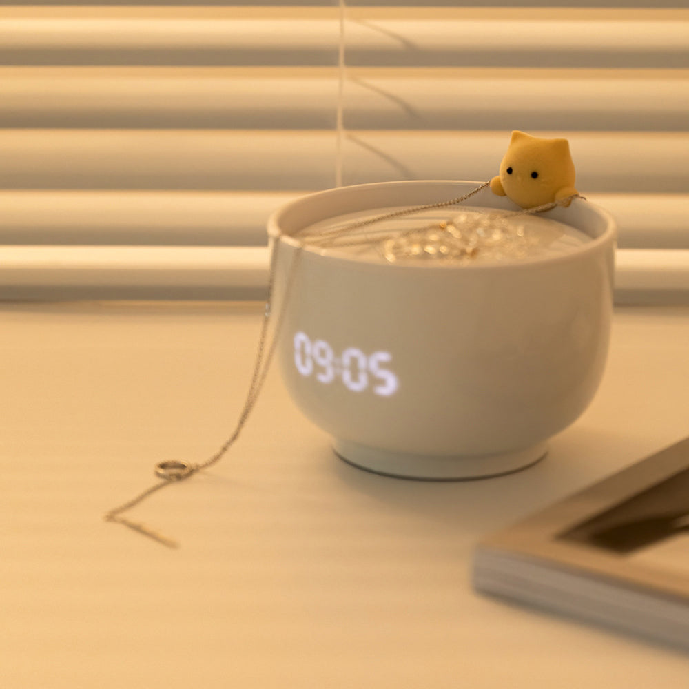 Alarm Clock Atmosphere Night Light Rechargeable LED Screen