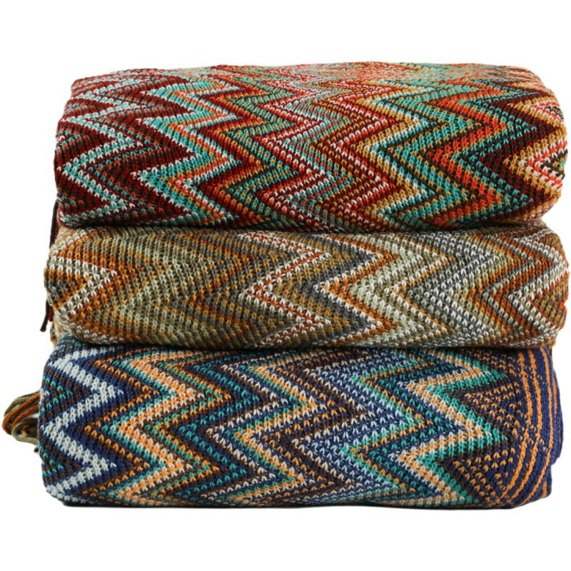 Bohemian Sofa Cross Border Knitting Office Nap Air Conditioning Blanket