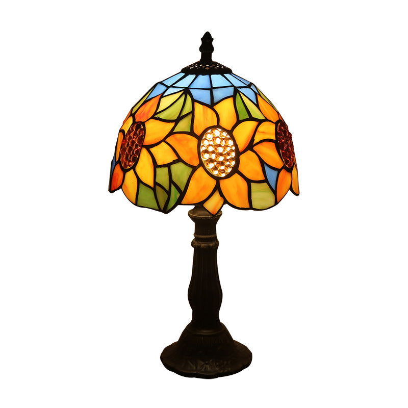 Lamp Bedroom Bedside Lamp Retro Bar Yellow Glass Lamp