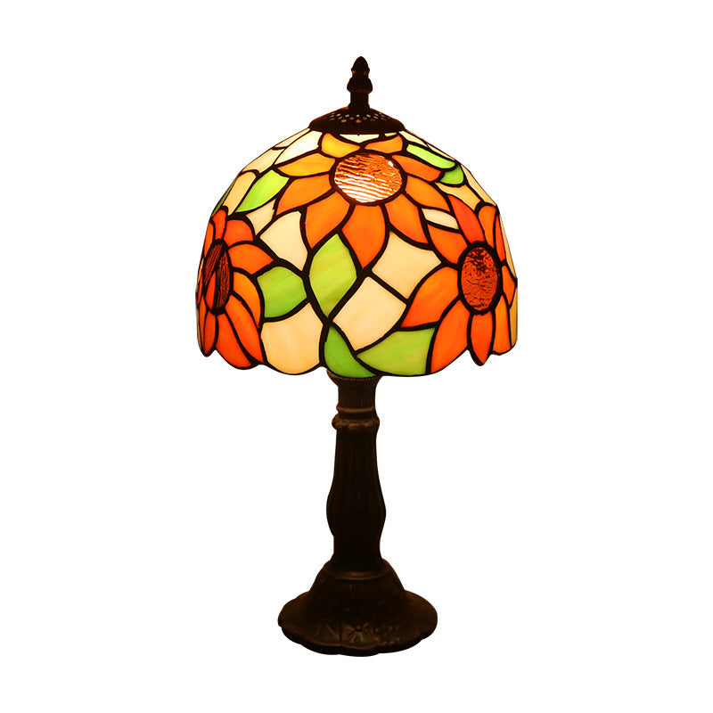 Lamp Bedroom Bedside Lamp Retro Bar Yellow Glass Lamp