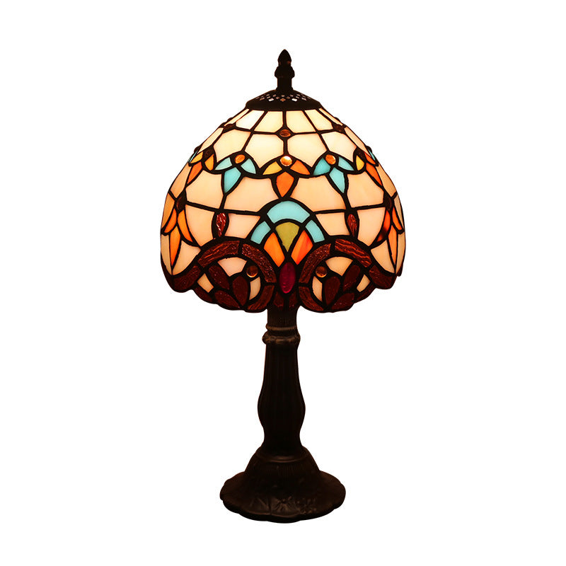 Lamp Bedroom Bedside Lamp Retro Bar Yellow Glass Lamp