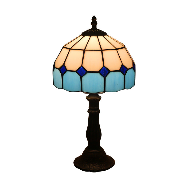 Lamp Bedroom Bedside Lamp Retro Bar Yellow Glass Lamp