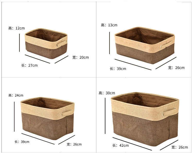 Nordic Fabric Storage Box Without Cover Imitation Cotton