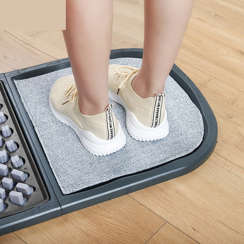 Clean The Floor Mats With Soles Of The Entrance Hall