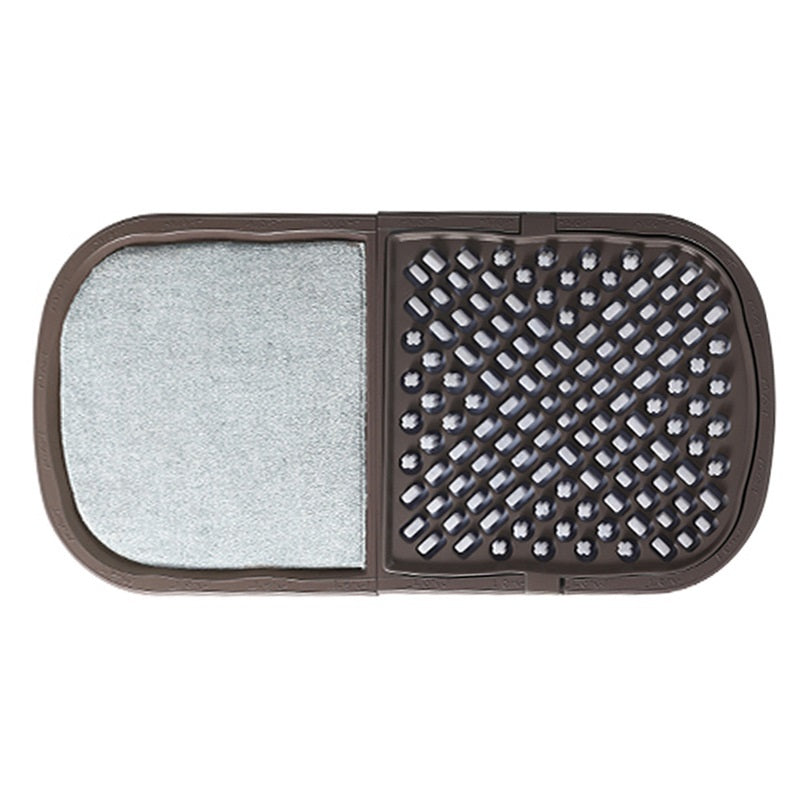 Clean The Floor Mats With Soles Of The Entrance Hall