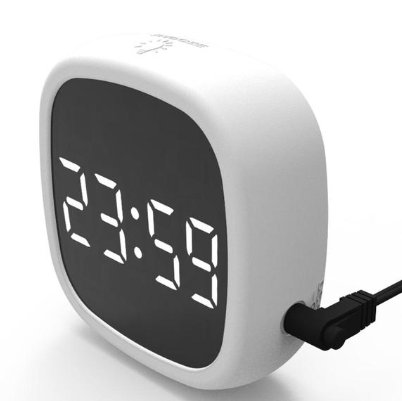 Voice Control Mirror Table Clock Home Decoration
