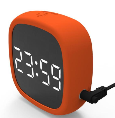 Voice Control Mirror Table Clock Home Decoration