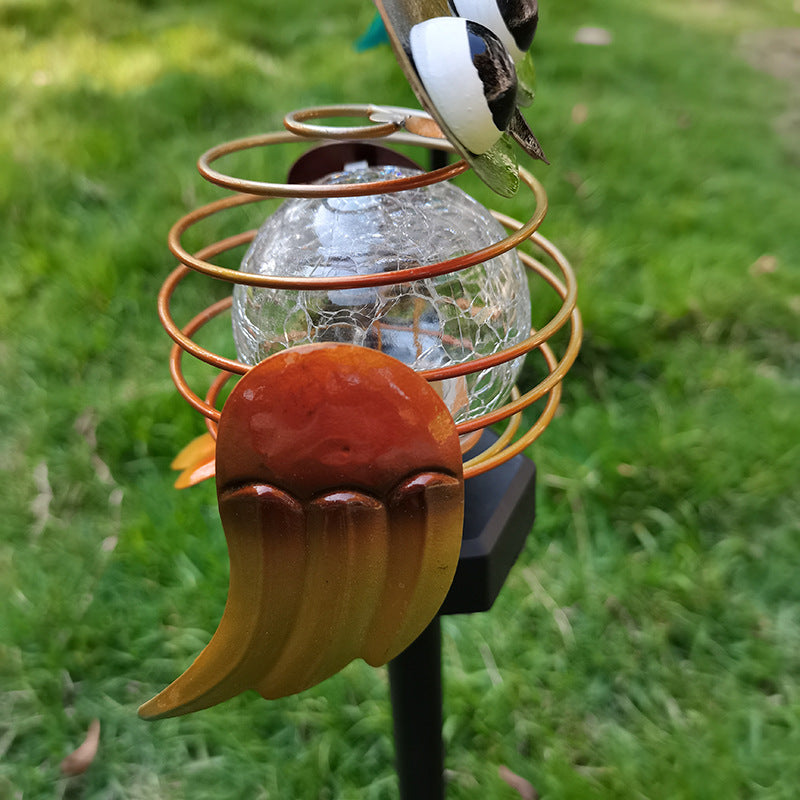 Solar Owl Lawn Lamp Outdoor Waterproof LED Garden Pathway Lighting