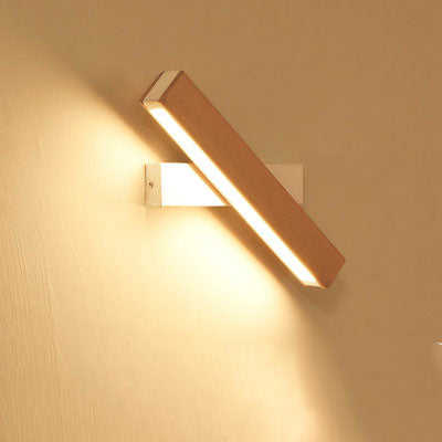 Wooden LED Wall Lamp Modern Adjustable Lighting Bar Home Decor