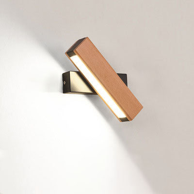 Wooden LED Wall Lamp Modern Adjustable Lighting Bar Home Decor