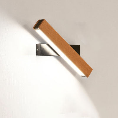 Wooden LED Wall Lamp Modern Adjustable Lighting Bar Home Decor