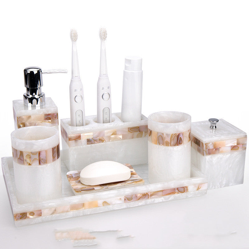 Light Luxury Shell Bathroom Decoration Accessories