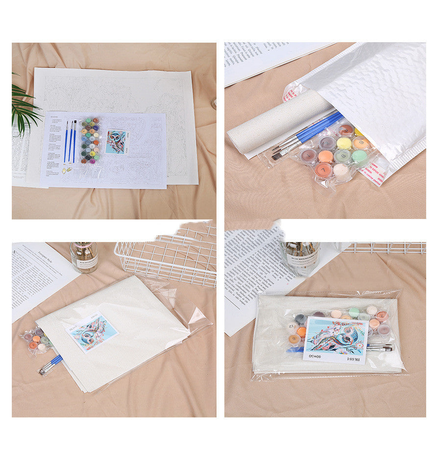Hand-Painted DIY Digital Oil Painting Character Abstract Painting