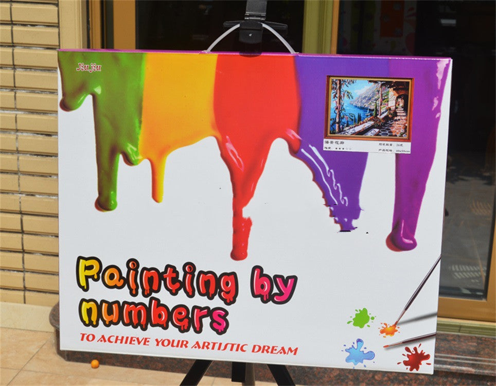 Hand-Painted DIY Digital Oil Painting Character Abstract Painting