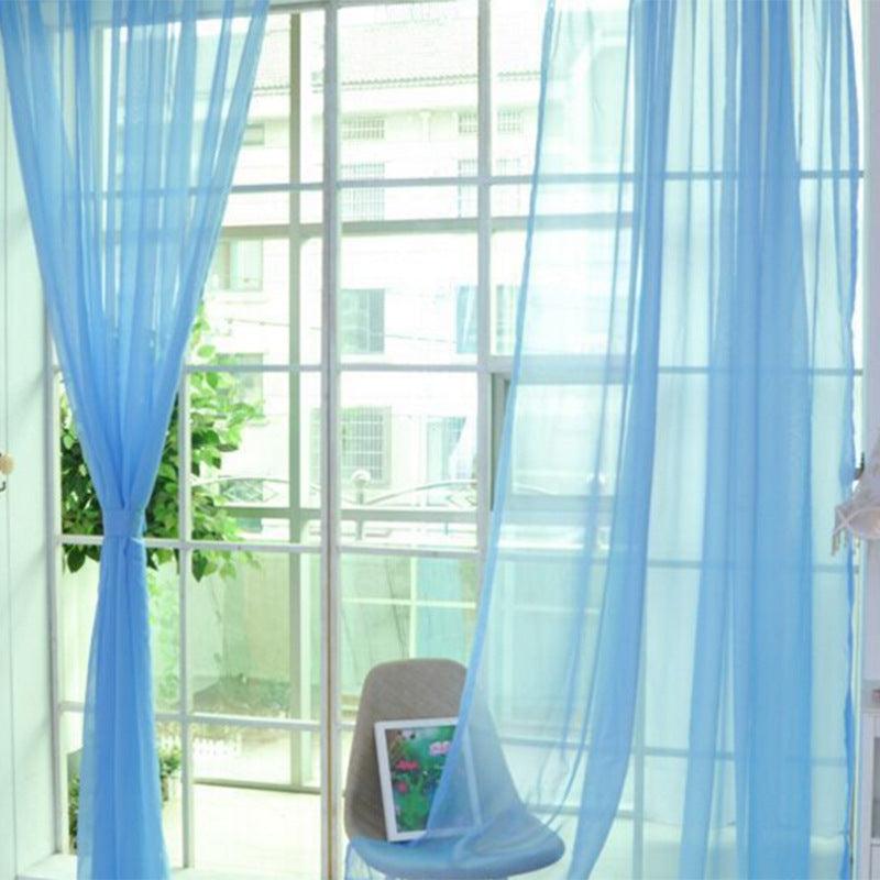 Curtains Solid Tulle Modern Curtains For Living Room