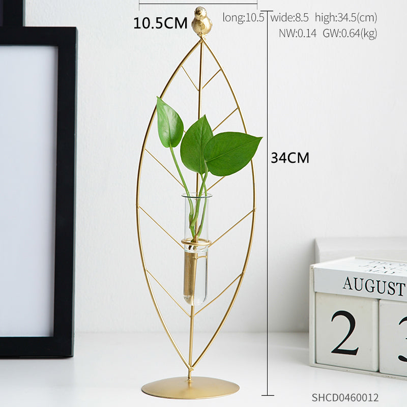 Nordic Home Golden Wrought Iron Ornaments