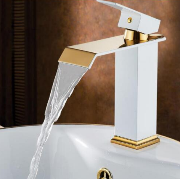 Basin Faucet All Copper Hot And Cold Water Waterfall Faucet