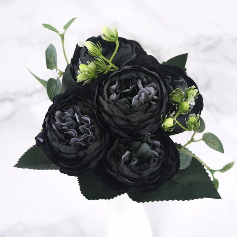 Artificial Feili Persian Peony Rose Bouquet