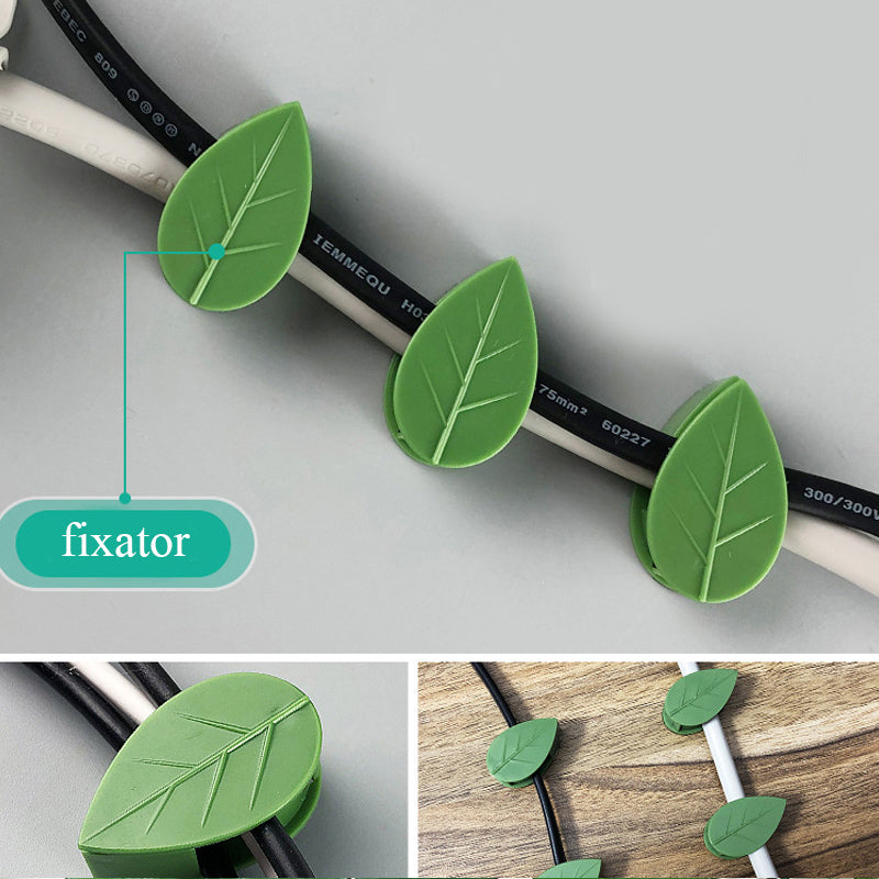 Self-Adhesive Plant Fixture Clip Green Dill Fixator Garden Decor