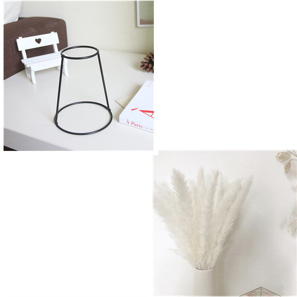 Ins Wire Vase Flower Arrangement Wrought Iron Nordic Creative Ornaments