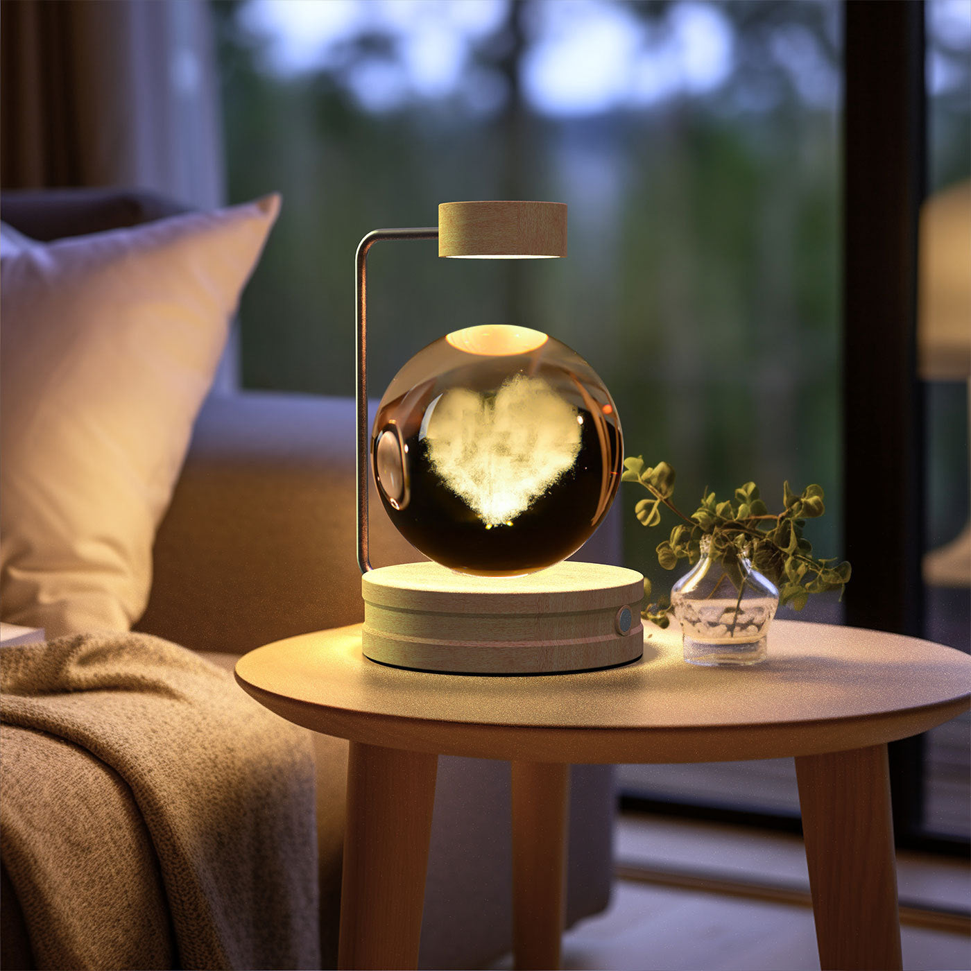 Crystal Ball Cosmic Dinosaur Indoor Night Light Lamp