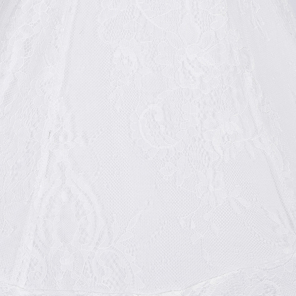 Children's Room White Lace Bed Curtain