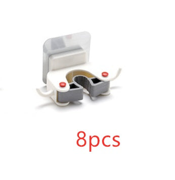 Nail-free multi-function traceless mop holder receives mop hook