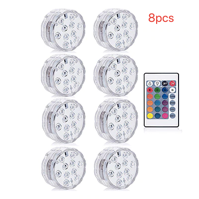 Light round candle lamp, LED for battery submersible lamp