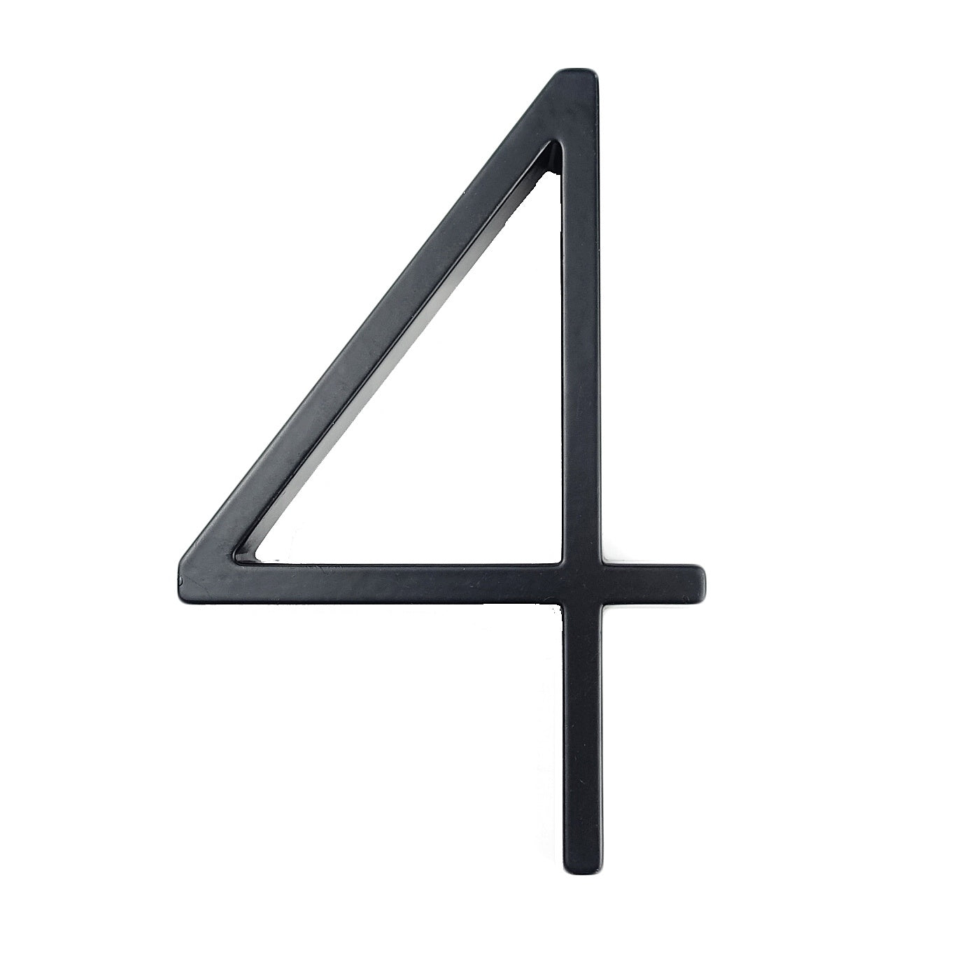 12CM Black 3D Three-dimensional Metal Digital Door Plate Number