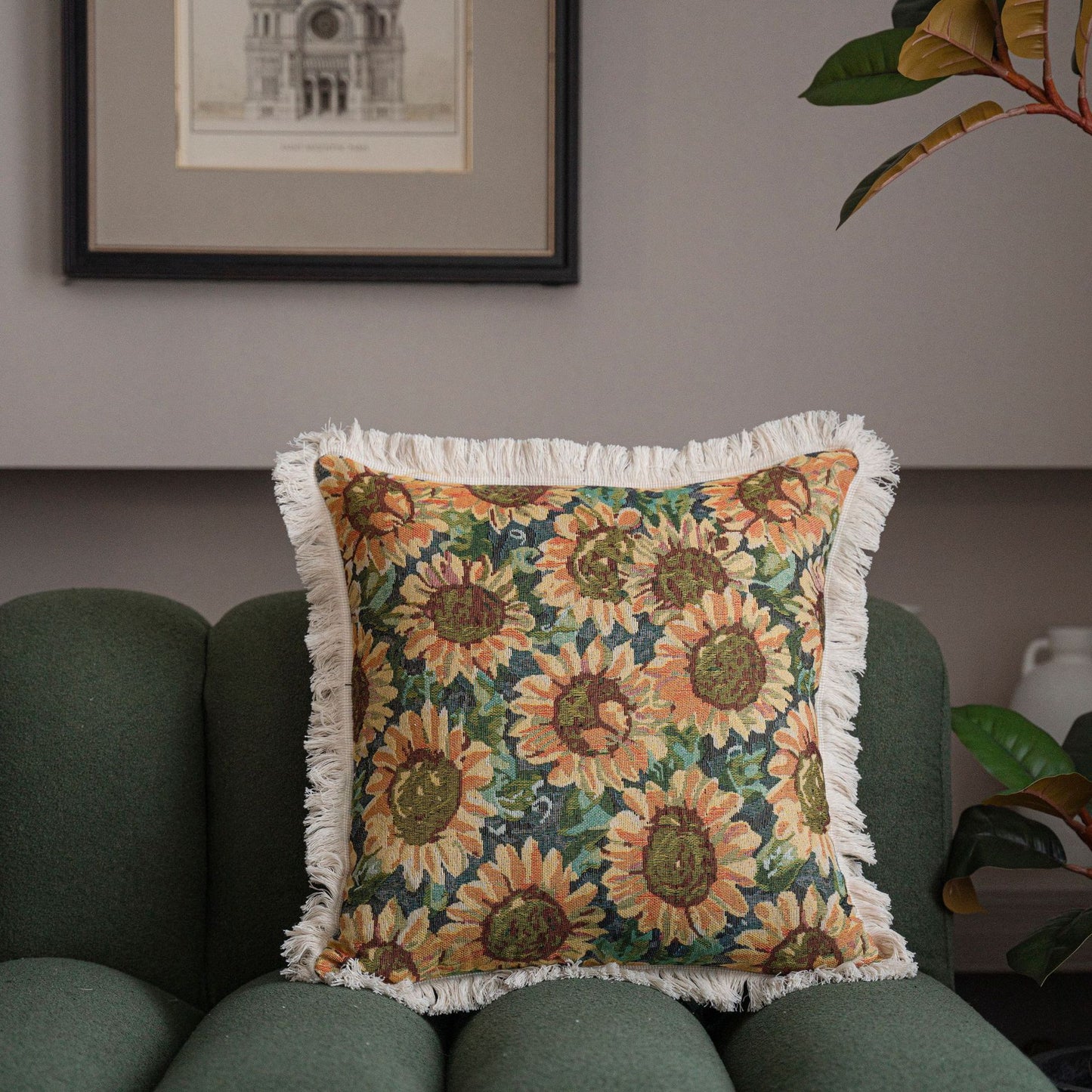 Jacquard Multicolor Sofa Pillow Cases